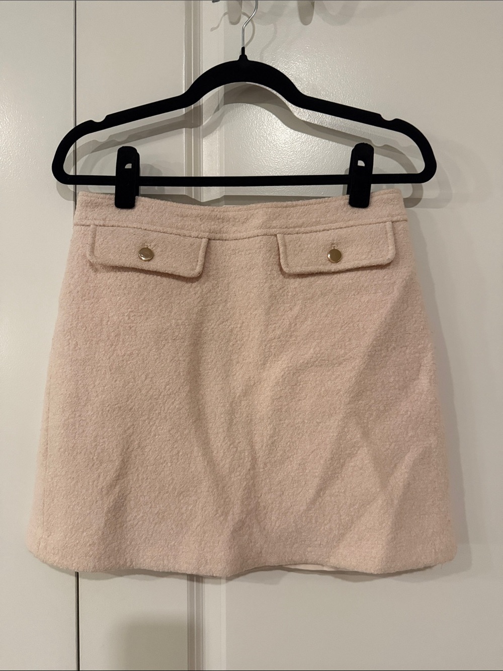 MARCS Pale Pink Bound to you Mini Skirt with Decorative Flap Pockets size 10